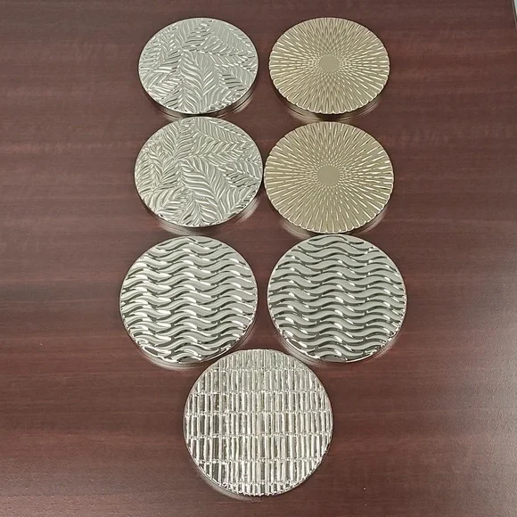 Bath & Body Works White Barn Specialty Decorative 3 Wick Candle LIDS - Lot of 22 - Picture 2 of 7